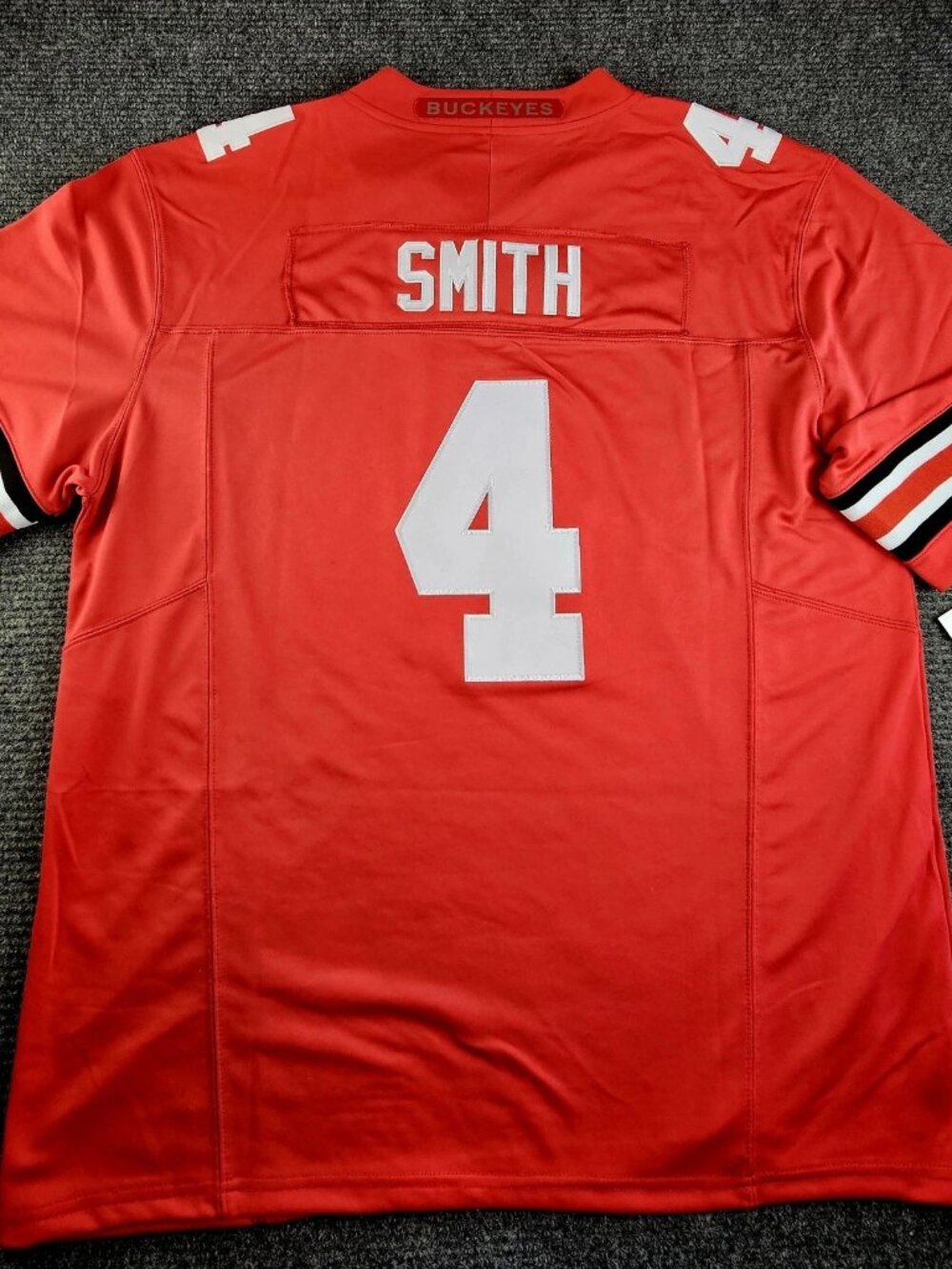 Jeremiah Smith Red Jersey Stitched Vapor